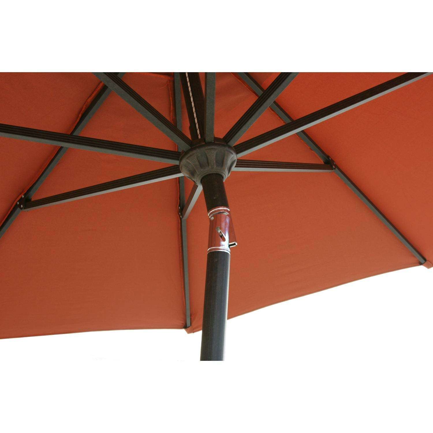 Darlee 9 Foot Aluminum Bar Height Auto Tilt Market Umbrella