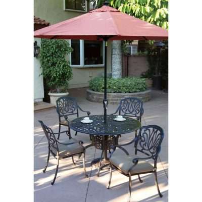 Darlee 9-Ft Market Umbrella With Autotilt