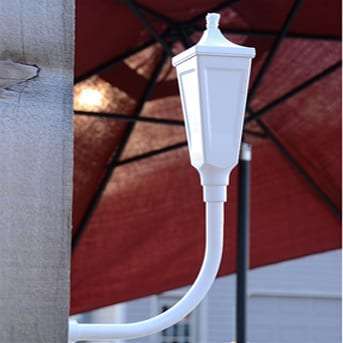 Starlite Patio Crater White Classic Sconce Torches