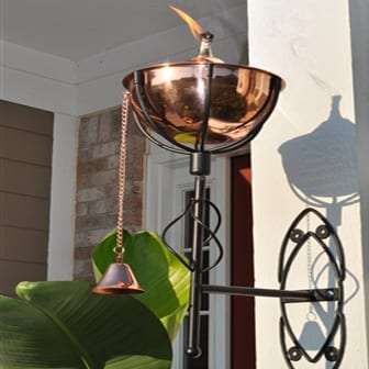 Starlite Patio Maui Grande Smooth Copper Sconce Torches
