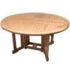 Royal Teak Collection 5-Foot Round Drop leaf Table