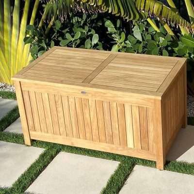 royal teak collection storage box closed