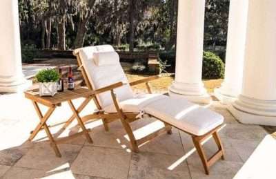 Royal Teak Collection Steamer Adjustable Chaise Lounger
