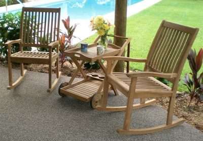 Royal Teak Collection Tray Cart