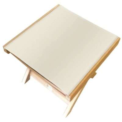 Royal Teak Collection White Florida Sling Footrest - FRWS