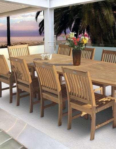 roy083chair – 2 Royal Teak Collection Compass Dining Side Chair