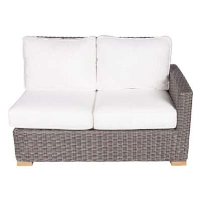Royal Teak Collection Sanibel Wicker Sectional Two-Seat Left Arm