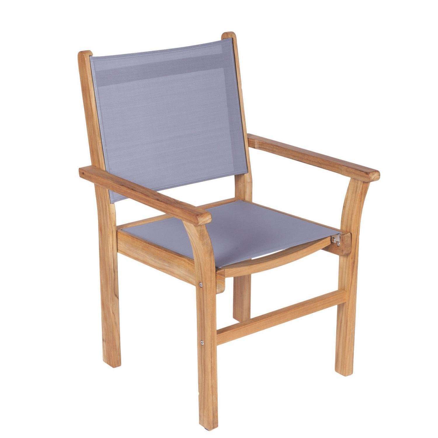 royalteak-captiva-gray-1 Royal Teak Collection Gray Captiva Sling Stackable Dining Arm Chair – CAPG
