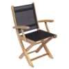Royal Teak Collection Navy Sailmate Folding Arm Chair