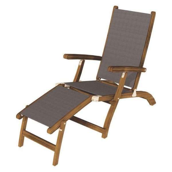 Royal Teak Collection Gray Steamer Sling - STSLG