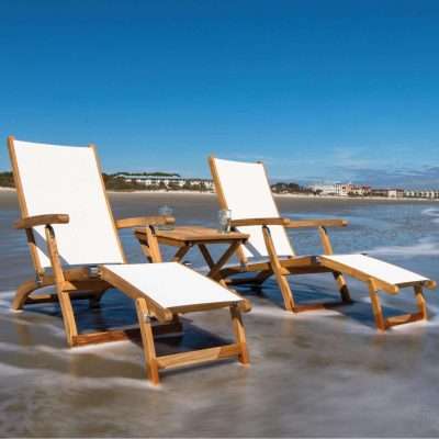 Royal Teak Collection White Steamer Sling