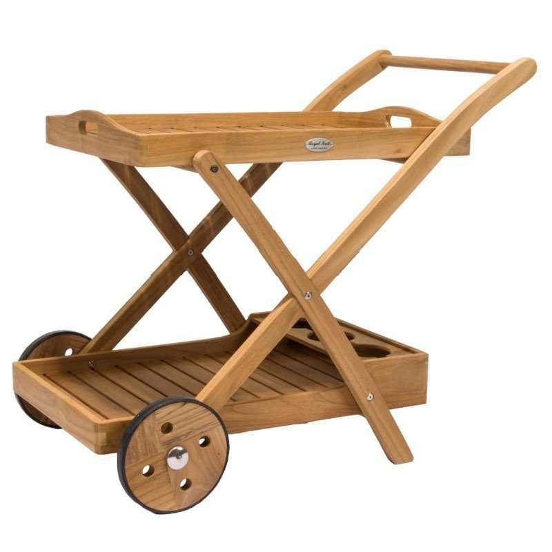 royalteak-traycart Royal Teak Collection Tray Cart - TTC
