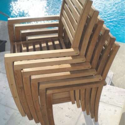 Royal Teak Collection Avant Stacking Chair