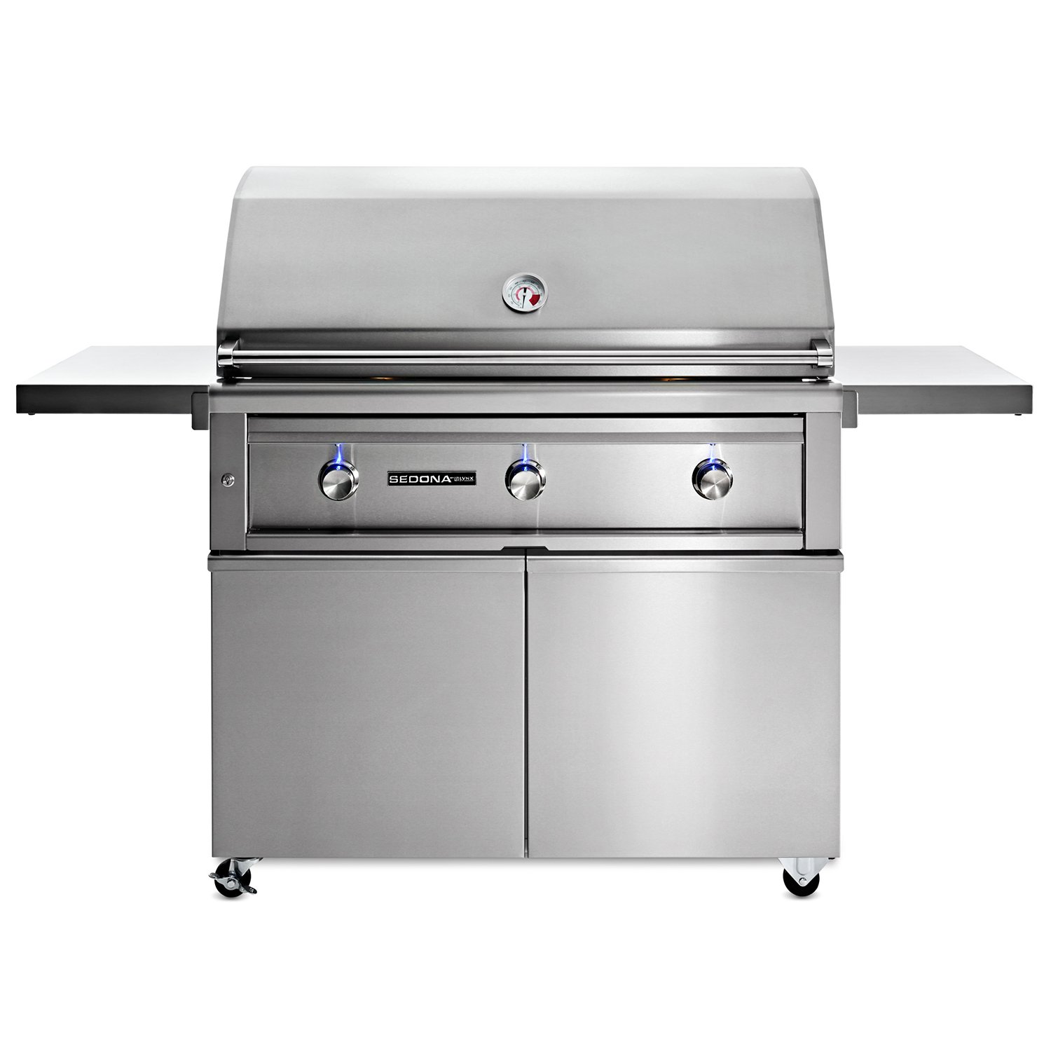 Lynx_701PSF_SedonaFreestanding_42_StainlessSteel_LightOn01_rt Lynx Sedona 42" Freestanding Grill