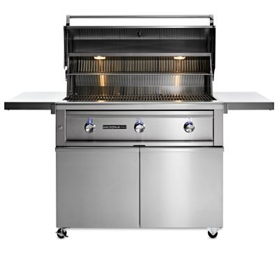 Lynx Sedona 42" Freestanding Grill open