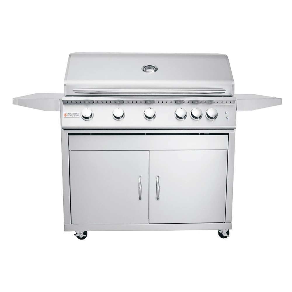 RJC40AL CK & RJC40AL LP CK 1 RCS Premier Series 40-Inch Freestanding Gas Grill with Lighting Package