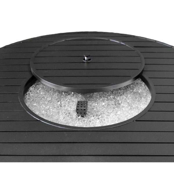 AZ Patio Heaters Round Bronze Slatted Fire Pit