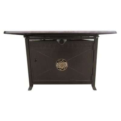 AZ Patio Heaters Rectangular Bronze Fire Pit