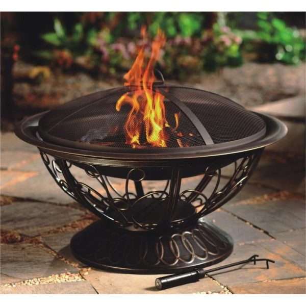 AZ Patio Heaters 30-Inch Wood Burning Fire Pit