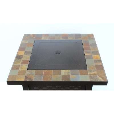 AZ Patio Heaters Square Slate Fire Pit