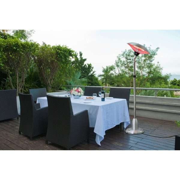 AZ Patio Heaters Stainless Steel Telescopic Electric Heater