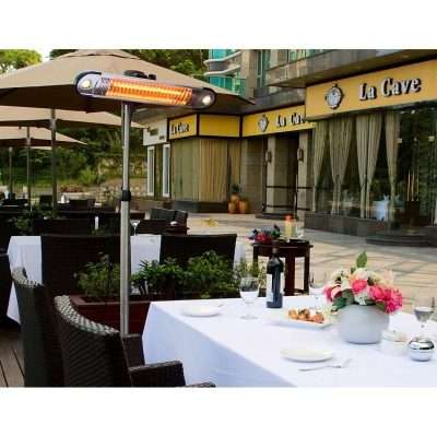 AZ Patio Heaters Stainless Steel Adjustable Height Electric Heater