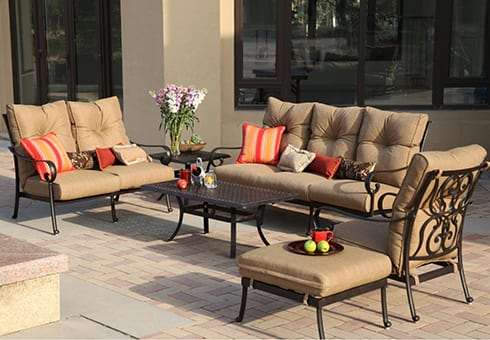 outdoor deep seating at the outdoor store