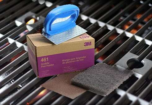 bbq cleaning tools at the outdoor store