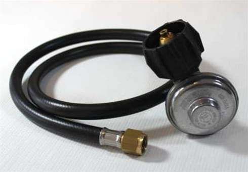 bbq grill regulators and hoses at the outdoor store