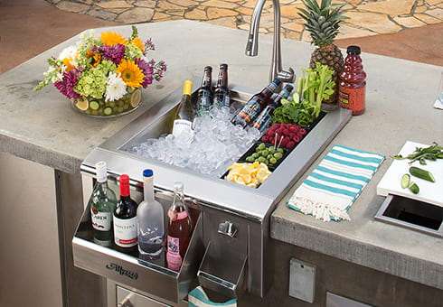 sinks and bar centers at the outdoor store
