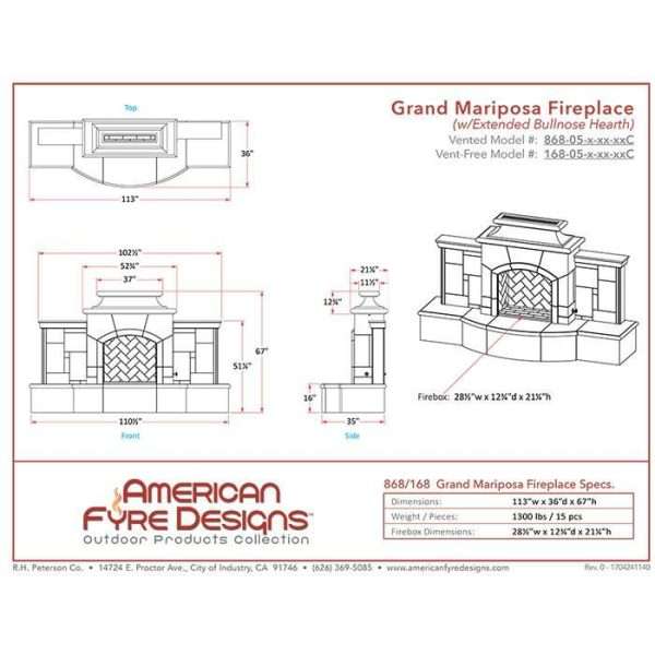 American Fyre Designs Grand Mariposa