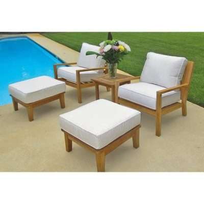 Royal Teak Collection 5-Piece Conversation Set