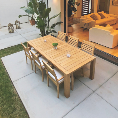 Royal Teak Collection 7-Piece 96" Dining Set