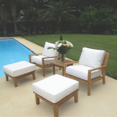 Royal Teak Collection 5-Piece Conversation Set