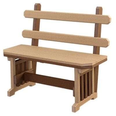 Finch Mission 54-Inch Backed Bench