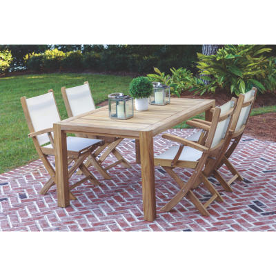 Royal Teak Collection 5-Piece 63" Dining Set