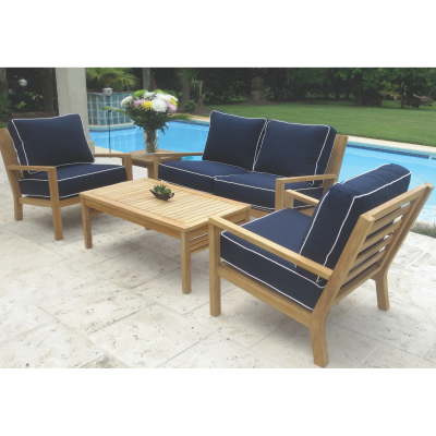 Royal Teak Collection 5-Piece Coastal Conversation Set