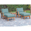 Royal Teak Collection 5-Piece Miami Conversation Set