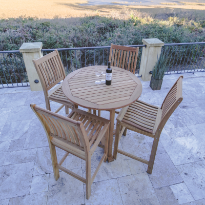 Royal Teak Collection 5-Piece Bar Set