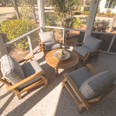 Royal Teak Collection 4 Seat Miami Conversation Set