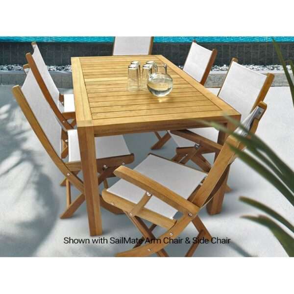 Royal Teak Collection 7-Piece 63-Inch Dining Set
