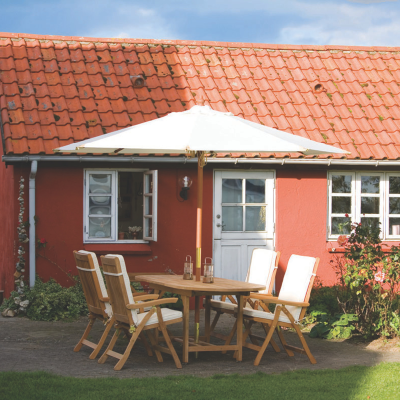 Royal Teak Collection 6-Piece Estate Dining Set with Cushions