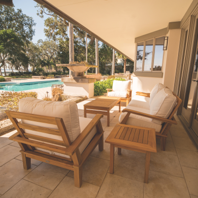 Royal Teak Collection 6-Piece Miami Chat Set