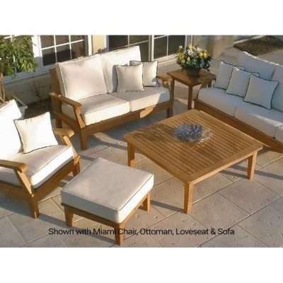 Royal Teak 6 Seat Miami Conversation Set