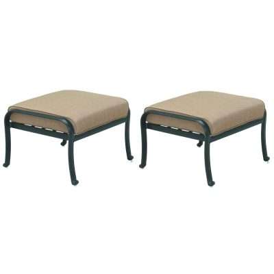 Darlee Capri Cast Aluminum Patio Ottoman
