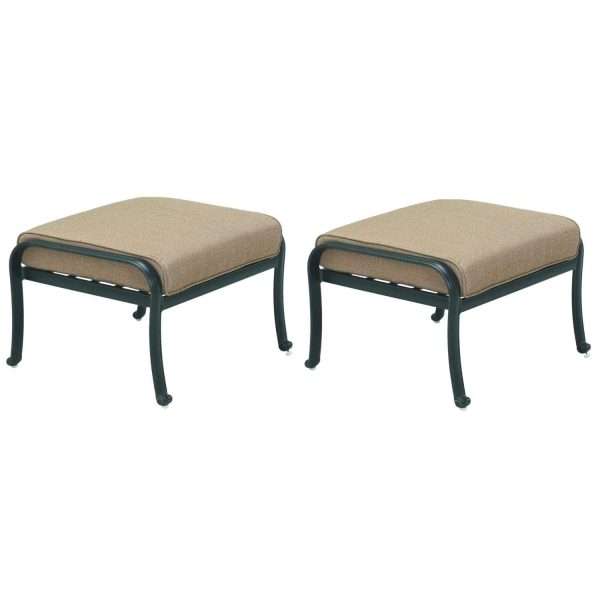 Darlee Capri Cast Aluminum Patio Ottoman
