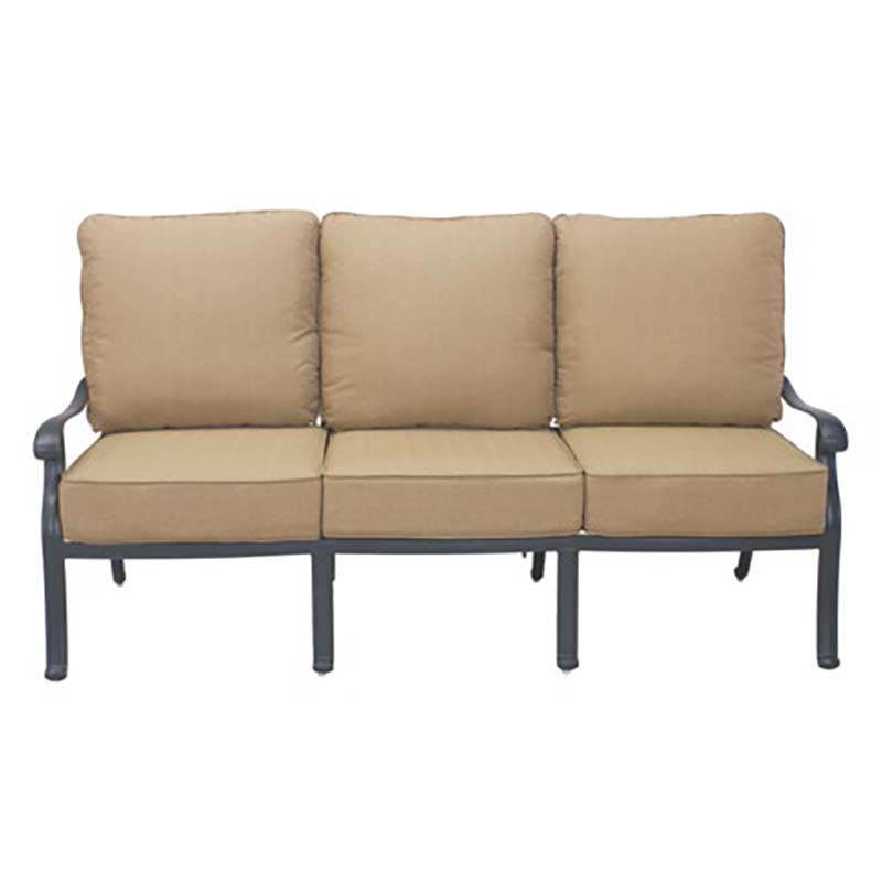 Darlee Capri Cast Aluminum Patio Sofa