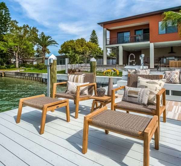 Royal Teak Collection 5-Piece Admiral Conversation Set
