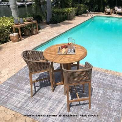 Royal Teak Collection 3-Piece Malibu Bar Set