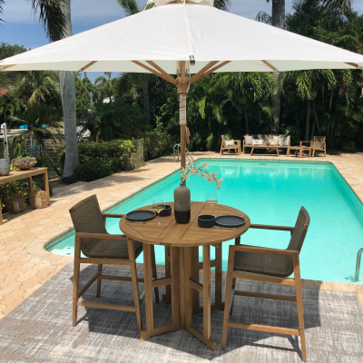 Royal Teak Collection 4-Piece Admiral Bar Set